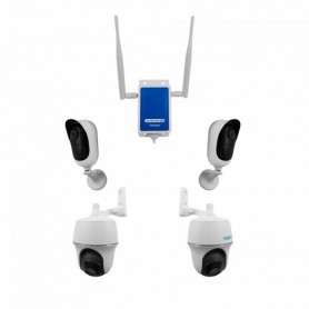 Kit de 4 Caméras de surveillance 3G 4G