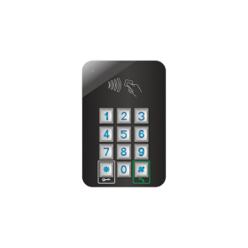Module clavier et lecteur de badge à validation d'appel