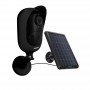 Caméra de surveillance wifi autonome fixe noire