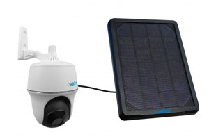 Caméra wifi autonome motorisée avec panneau solaire.