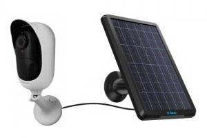 Caméra de surveillance sans fil avec panneau solaire
